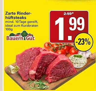 Zarte Rinderhüftsteaks