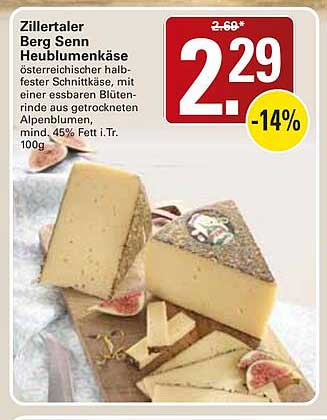 Zillertaler Berg Senn Heublumenkäse