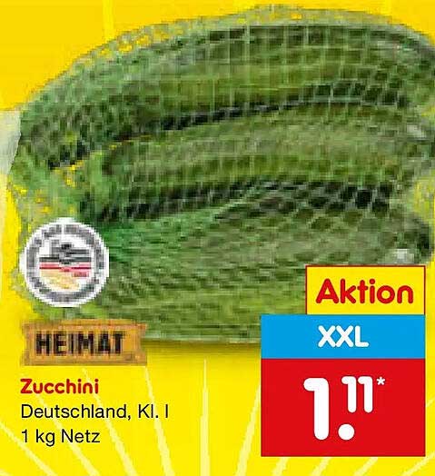 Zucchini Deutschland, Kl. I 1 kg Netz