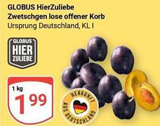 Zwetschgen lose offener Korb