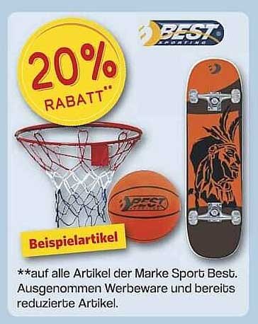 20% Rabatt auf Artikel der Marke Sport Best