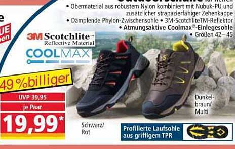 3M Scotchlite Reflective Material Coolmax Schuhe - Ideal für aktive Menschen
