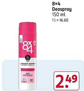 8x4 Deospray Frozen Berry 150 ml