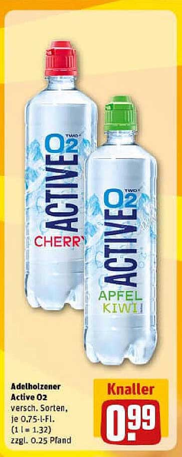 Adelholzener Active O2 - verschiedene Sorten 0,75 l