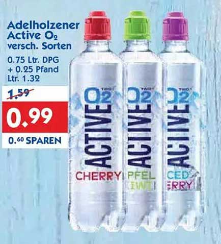 Adelholzer Active O2 - verschiedene Sorten