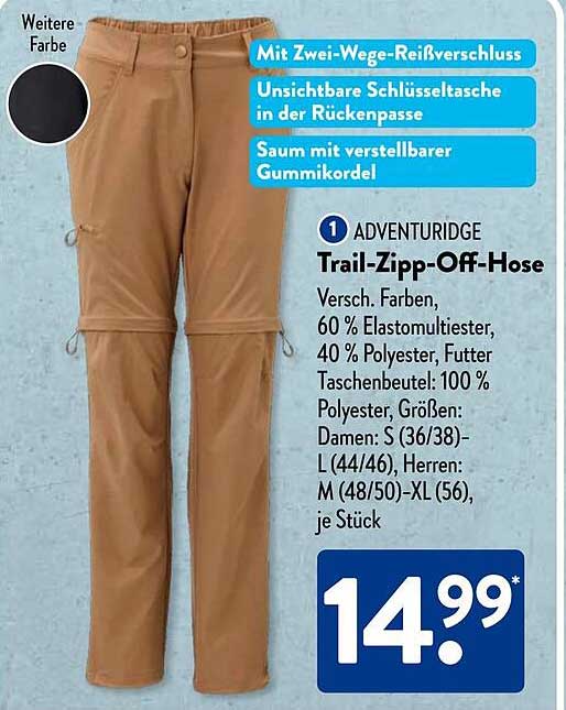 ADVENTURIDGE Trail-Zipp-Off-Hose