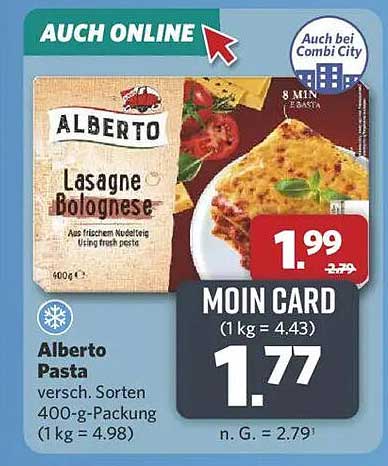 Alberto Pasta Lasagne Bolognese 400-g-Packung