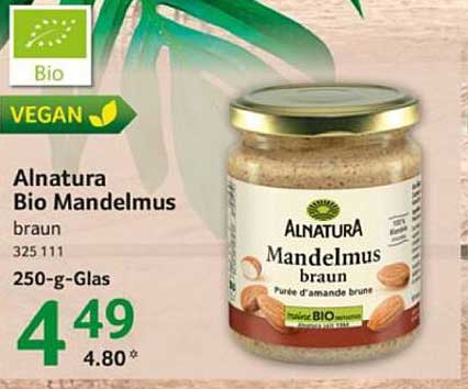 Alnatura Bio Mandelmus braun 250-g-Glas