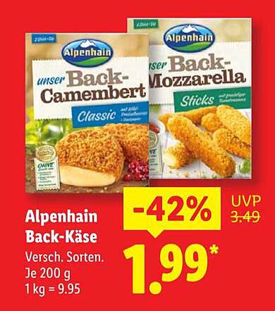 Alpenhain Back-Käse - Vielfalt für jeden Geschmack