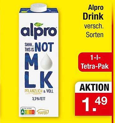Alpro Drink - pflanzlich und vielfältig