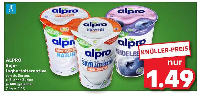 ALPRO Soja-Joghurtalternative diverse Sorten