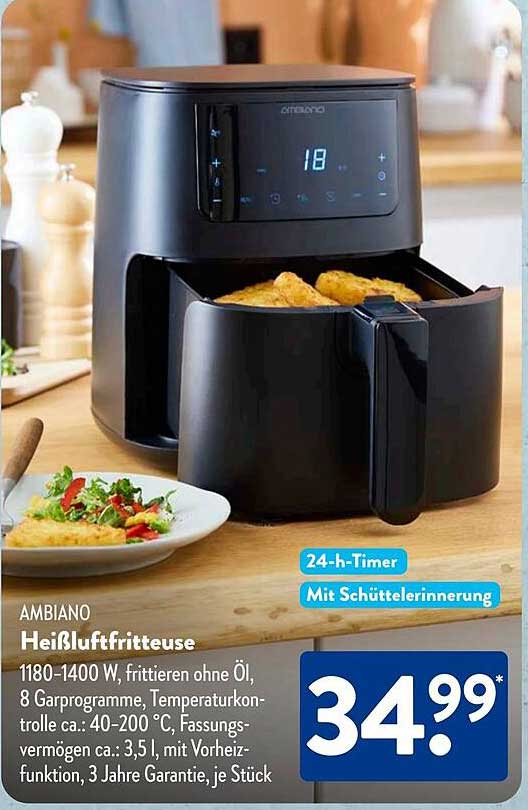 AMBIANO Heißluftfritteuse