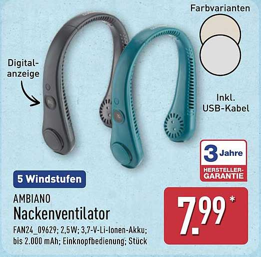 AMBIANO Nackenventilator