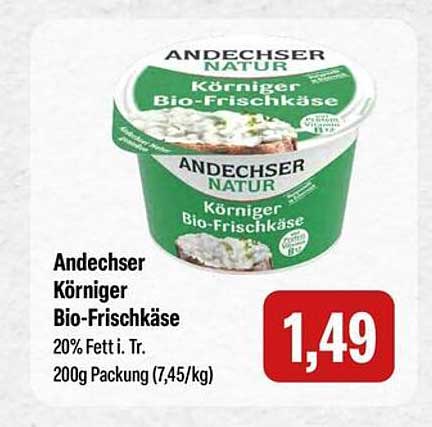 Andechser Körniger Bio-Frischkäse