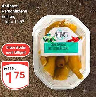 Antipasti - Verschiedene Sorten
