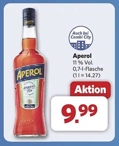 Aperol 0,7-l-Flasche - 11 % Vol. im Angebot