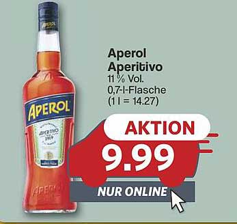 Aperol Aperitivo 0,7 l - Online-Aktion
