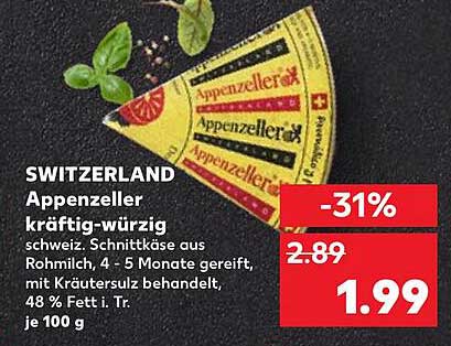 Appenzeller kräftig-würzig 100 g