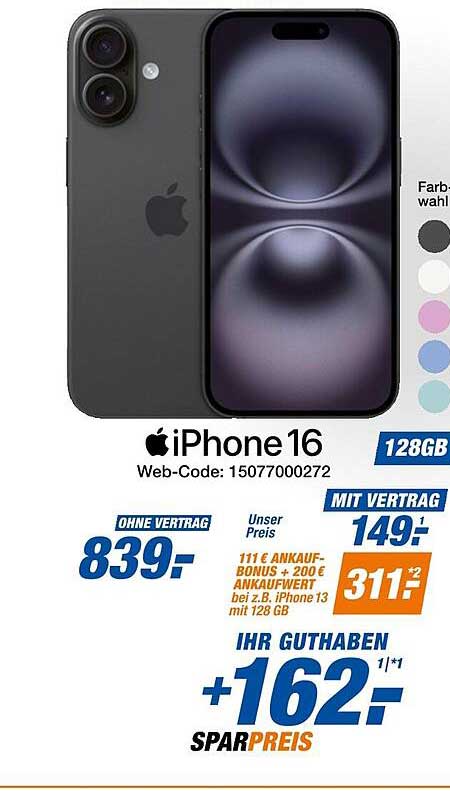 Apple iPhone 16 128GB
