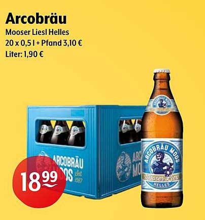 Arcobräu Mooser Liesl Helles 20 x 0,5 l