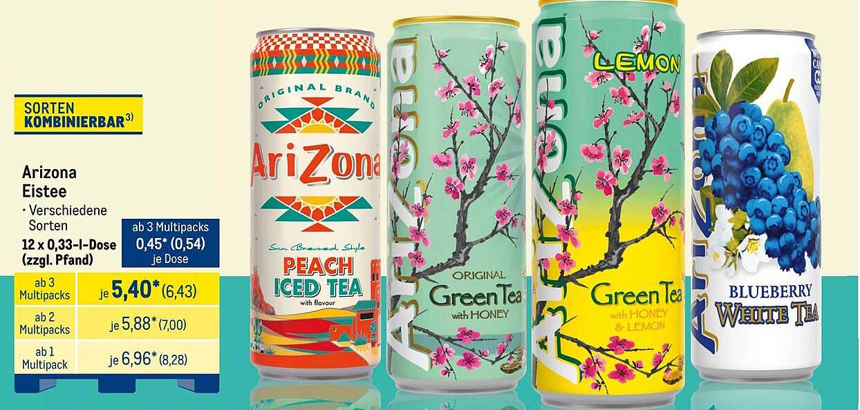 Arizona Eistee - Verschiedene Sorten im Multipack