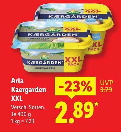 Arla Kaergarden XXL 400 g - Ungesalzen