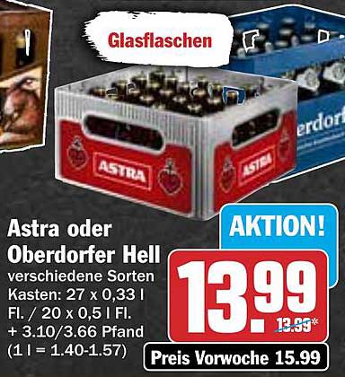 Astra oder Oberdorfer Hell – Verschiedene Sorten im Kasten