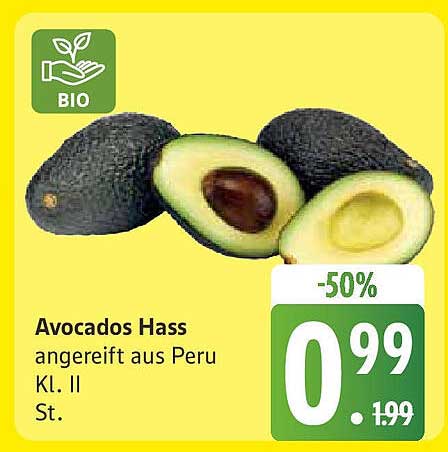 Avocados Hass - Angereift aus Peru