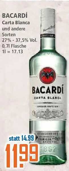 BACARDÍ Carta Blanca und andere Sorten