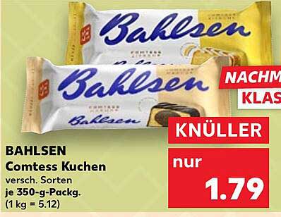 BAHLSEN Comtess Kuchen - verschiedene Sorten
