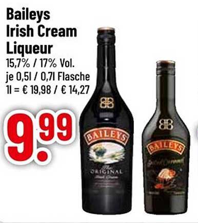 Baileys Irish Cream Liqueur 0,5l/0,7l