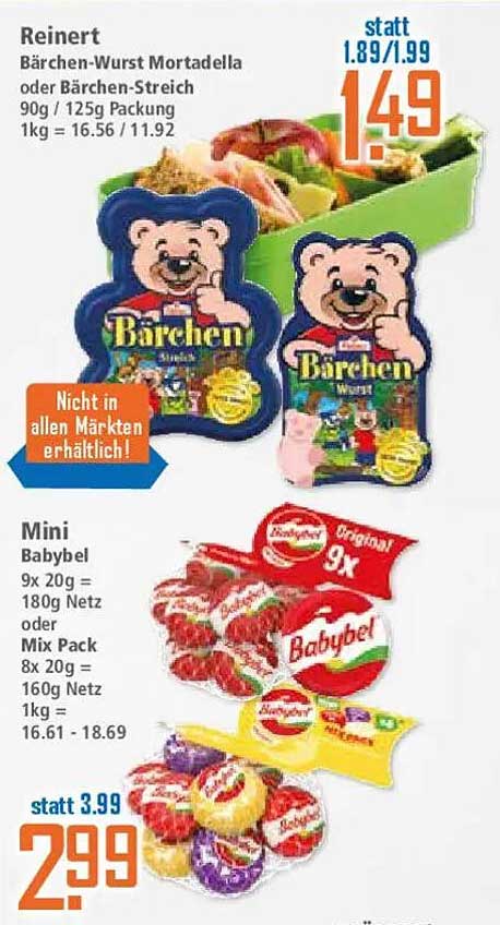Bärchen-Wurst Mortadella oder Bärchen-Streich 90g/125g Packung