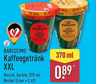 BARISSIMO Kaffeegetränk XXL