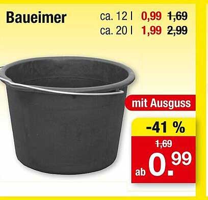 Bau-eimer mit Ausguss – ideal für jeden Einsatz