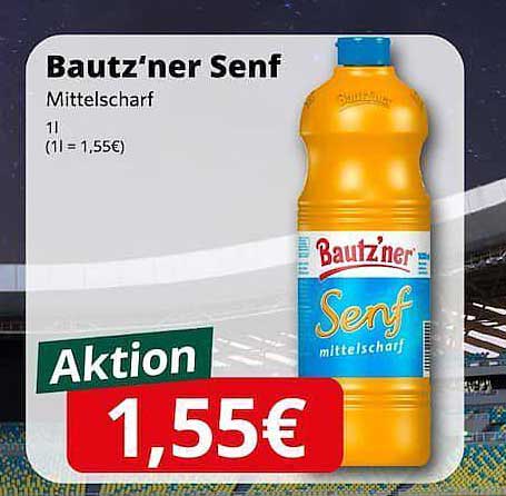 Baut'zner Senf Mittelscharf 1l