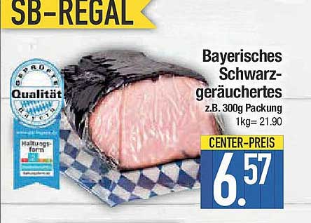 Bayerisches Schwarzgeräuchertes - 300g Packung