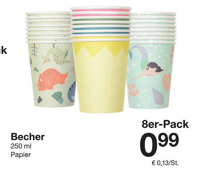 Becher 250 ml – 8er-Pack