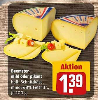 Beemster mild oder pikant - Schnittkäse, mindestens 48% Fett i.Tr., je 100 g