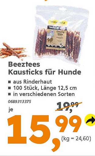 Beeztees Kausticks für Hunde