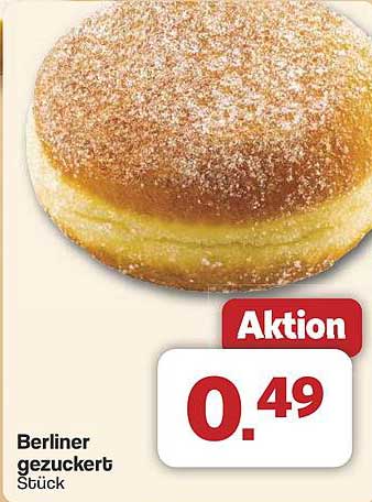 Berliner gezuckert Stück