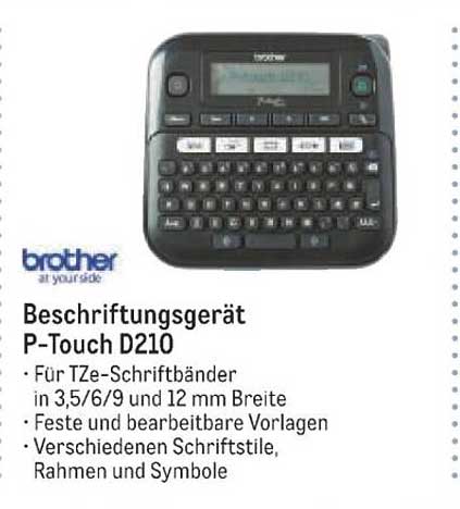 Beschriftungsgerät P-Touch D210
