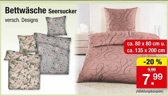 Bettwäsche Seersucker in verschiedenen Designs