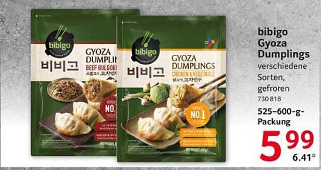 bibigo Gyoza Dumplings verschiedene Sorten, gefroren