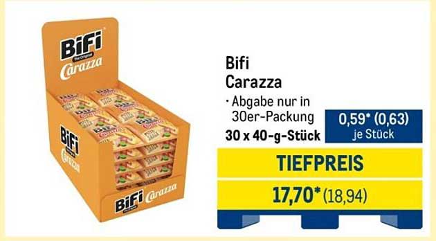 Bifi Carazza - 30er-Packung für nur 17,70€
