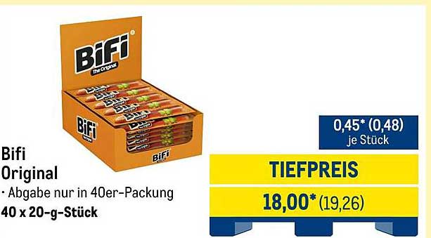 Bifi Original - 40 x 20-g-Stück