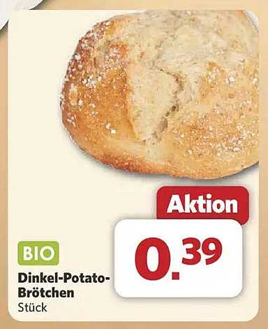 BIO Dinkel-Potato-Brötchen