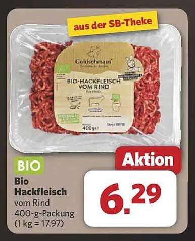 Bio Hackfleisch vom Rind 400-g-Packung