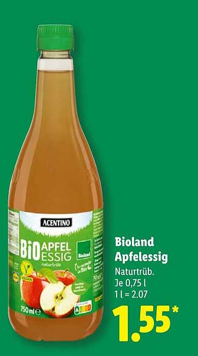 Bioland Apfelessig 750 ml - Naturtrüb
