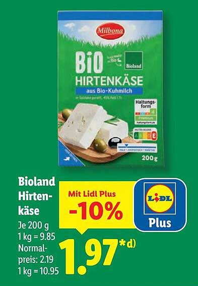 Bioland Hirtenkäse aus Bio-Kuhmilch