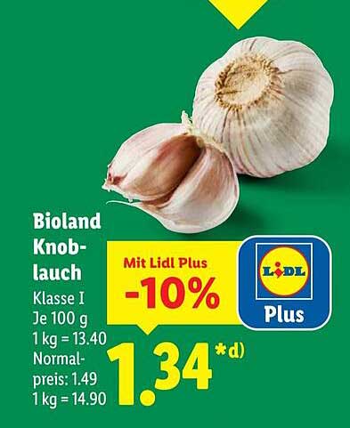 Bioland Knoblauch Klasse I